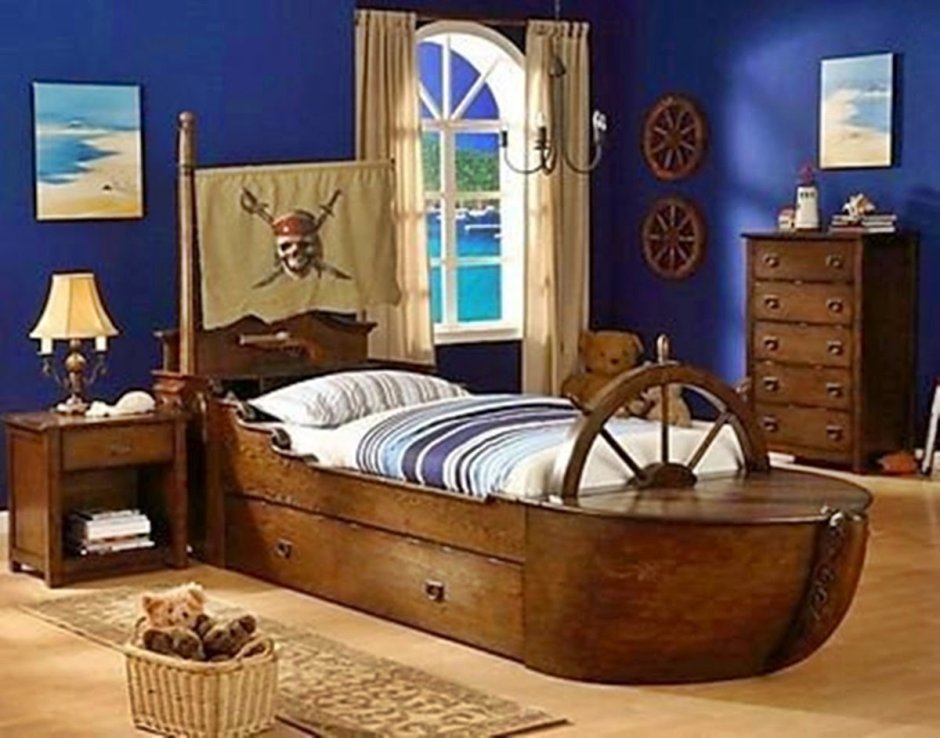 Детская кровать в пиратском стиле