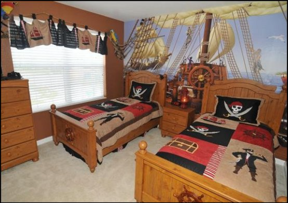Детская спальня пираты Карибского моря