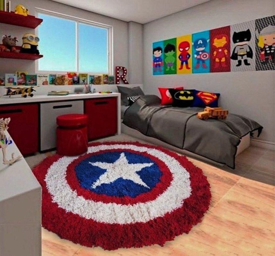 Детская комната с супергероями
