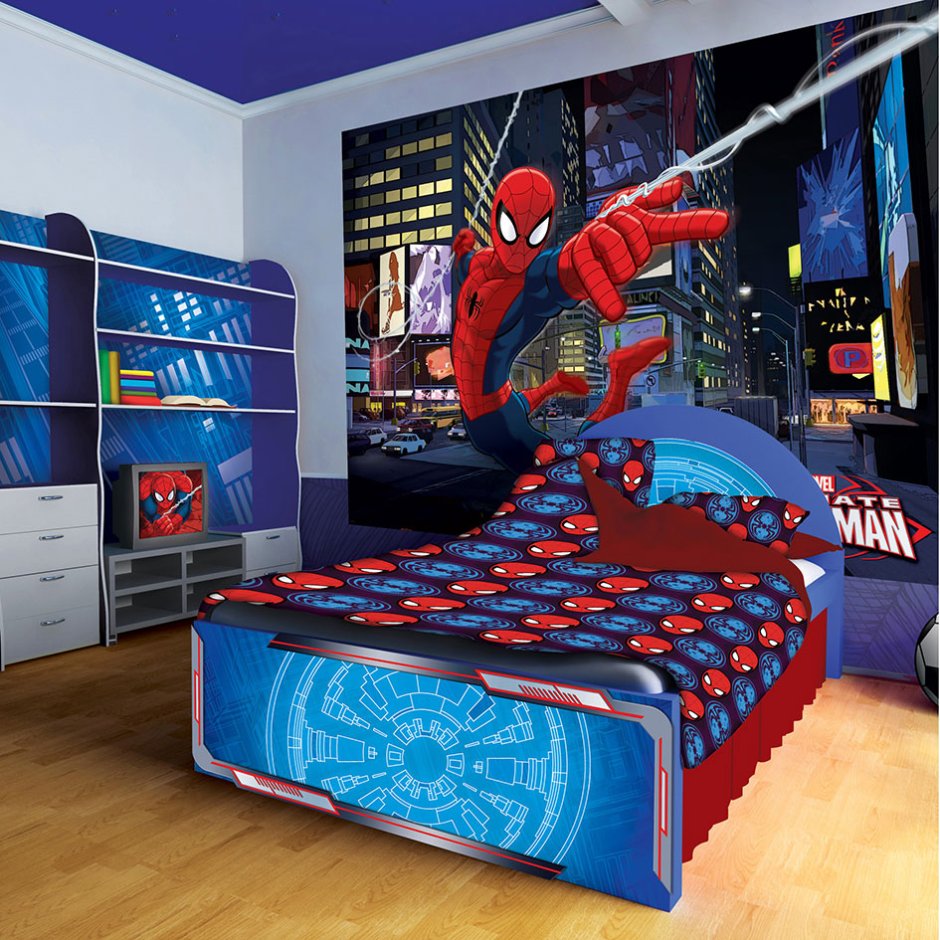 Комната для мальчика с человеком пауком