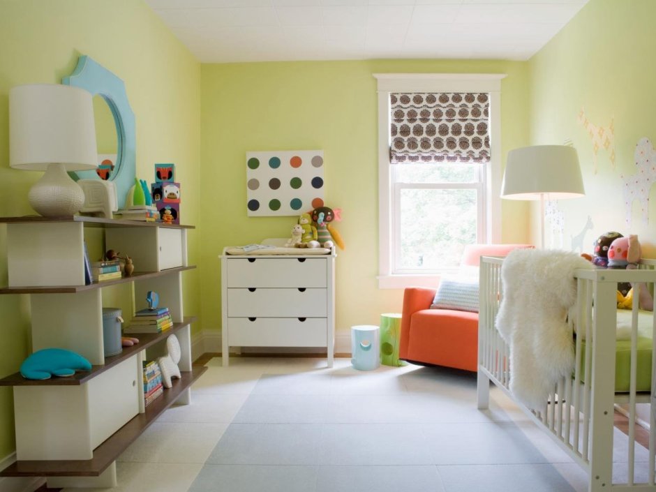 Детская комната цвет стен