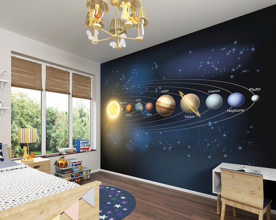 Космос в детской комнате