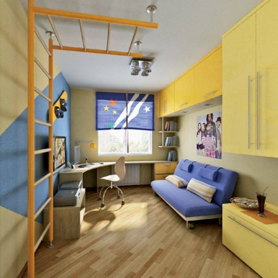 Дизайн детского двухкомнатной квартиры