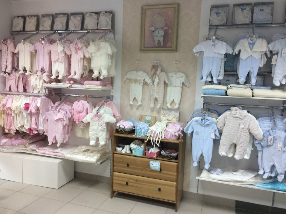 Интерьер магазина для новорожденных