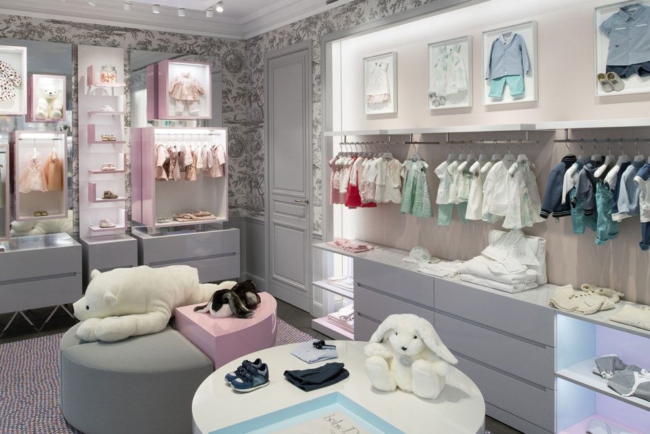 Дизайн магазина детской одежды Dior