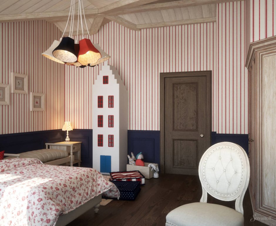 Детская комната в стиле американская классика