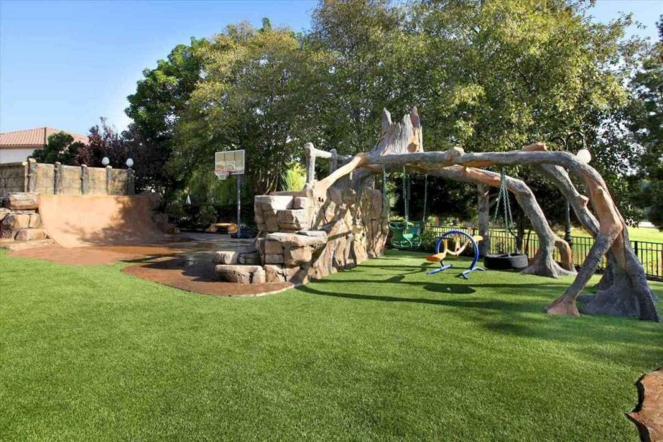 Ландшафтный дизайн детской площадки (68 фото)