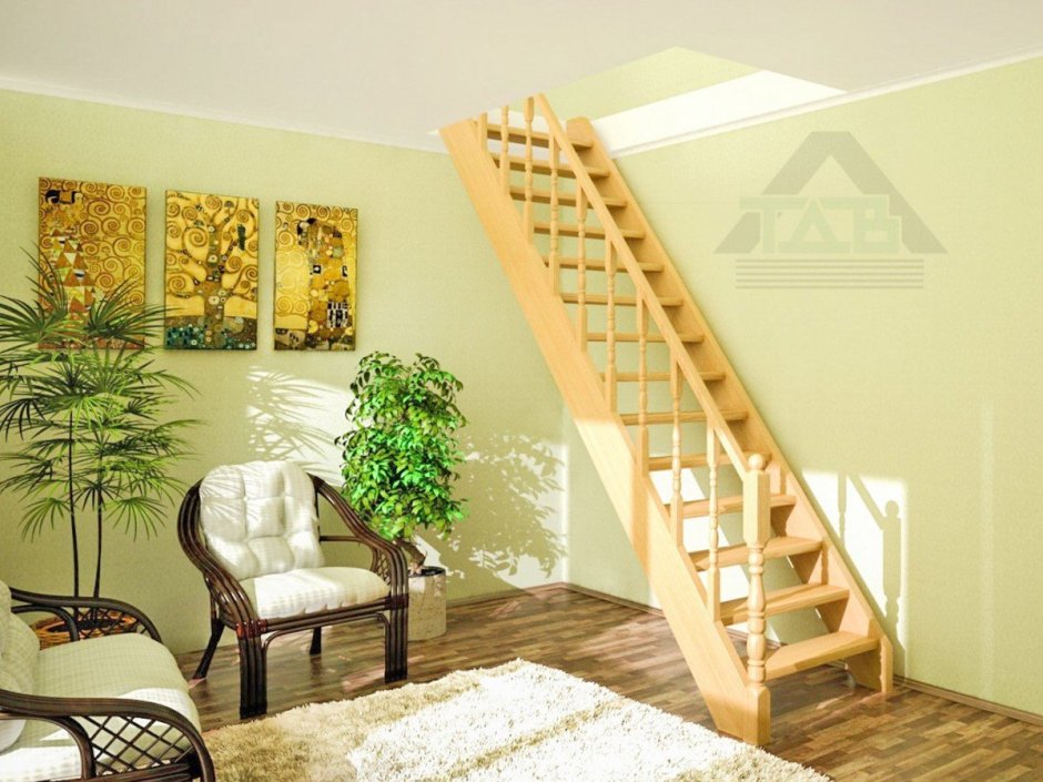 Лестница деревянная лс-225м