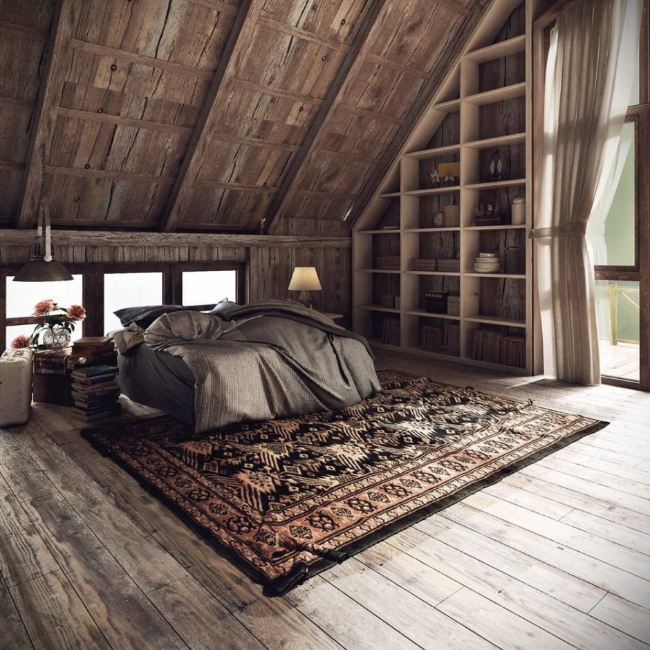 Комната в деревянном стиле