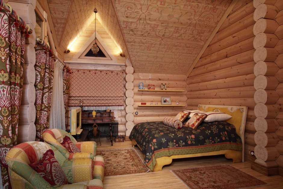 Спальня в русском стиле