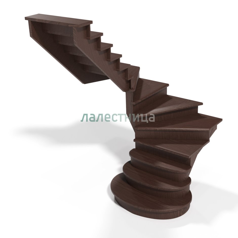 Лестница из сосны к-004м