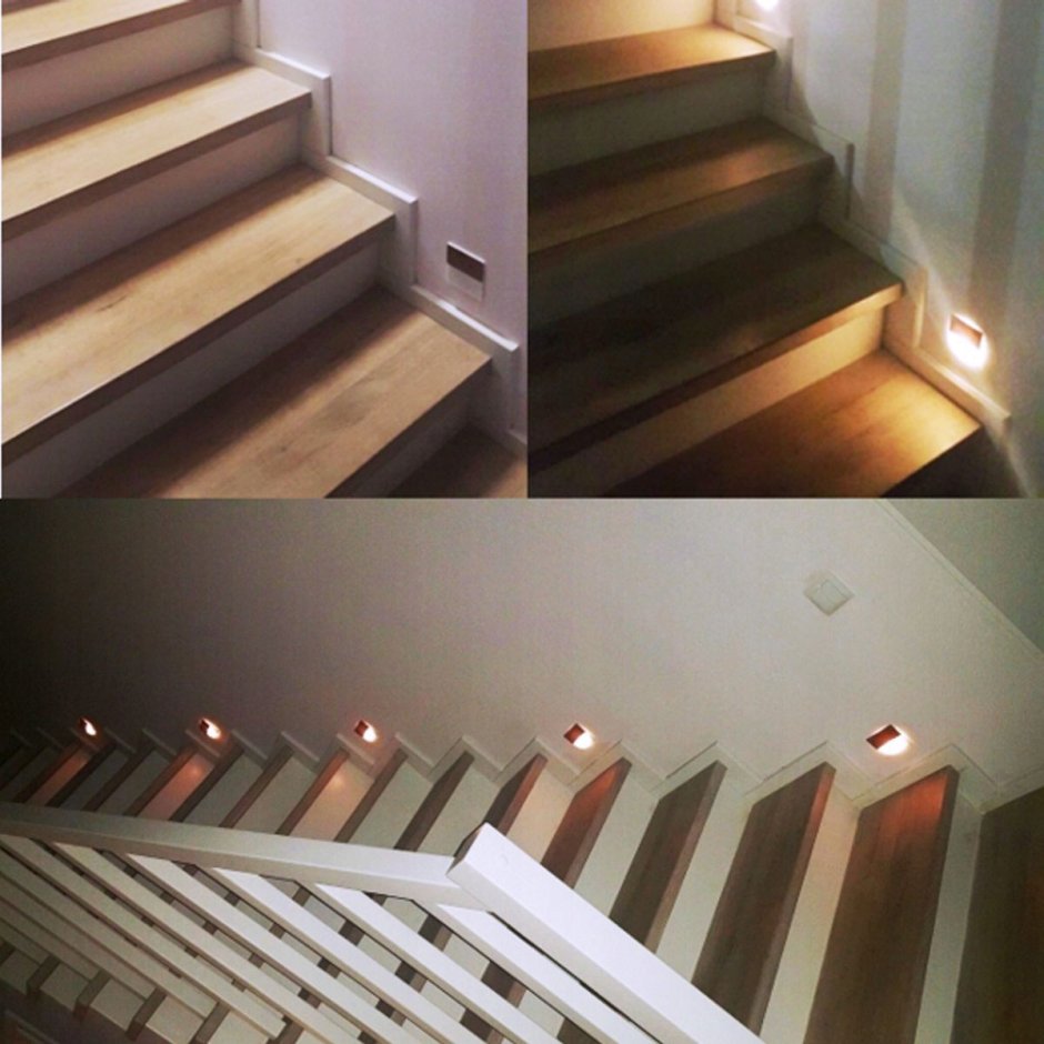 Лампочки на лестнице