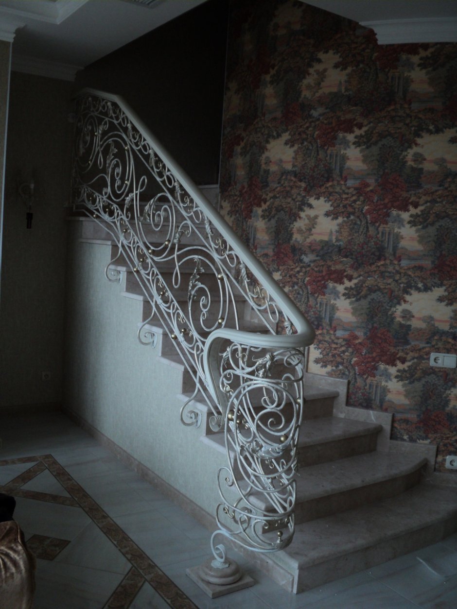 Ковка перила лестницы (100 фото)