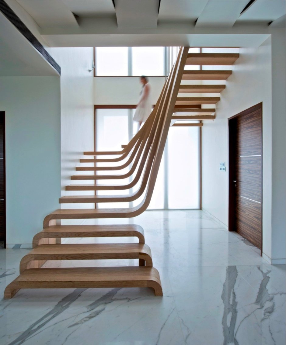 Стильные деревянные лестницы