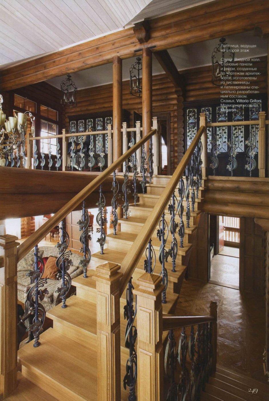 Деревянные лестницы в русском стиле