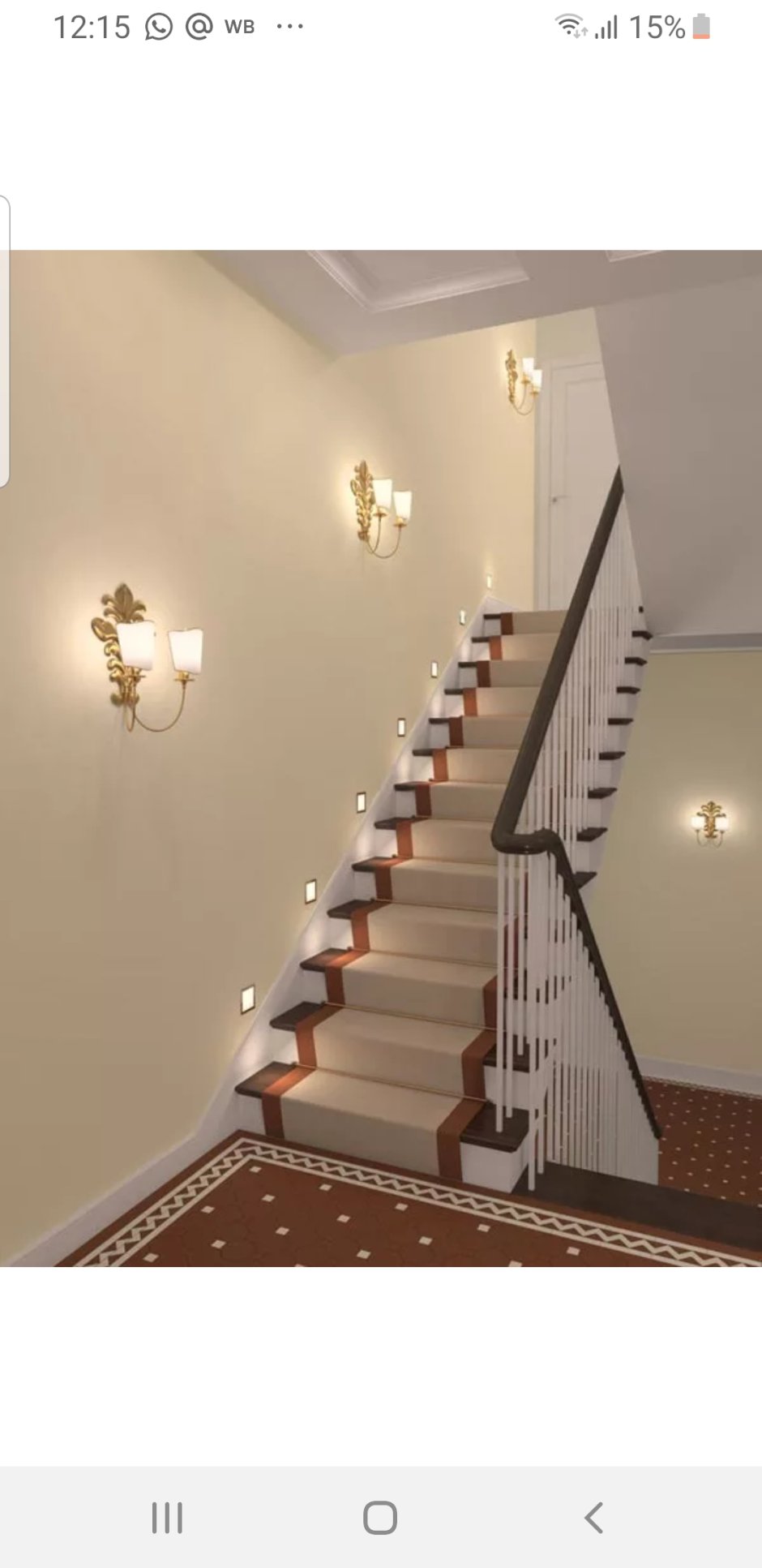 Освещение лестницы в частном доме