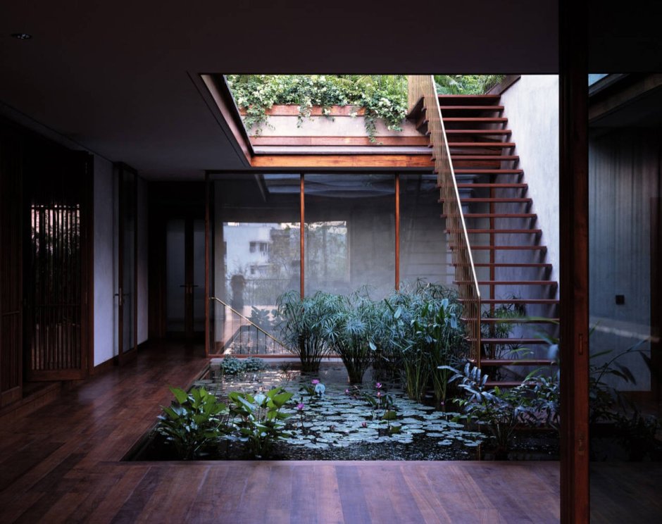 Японский дом с внутренним двориком