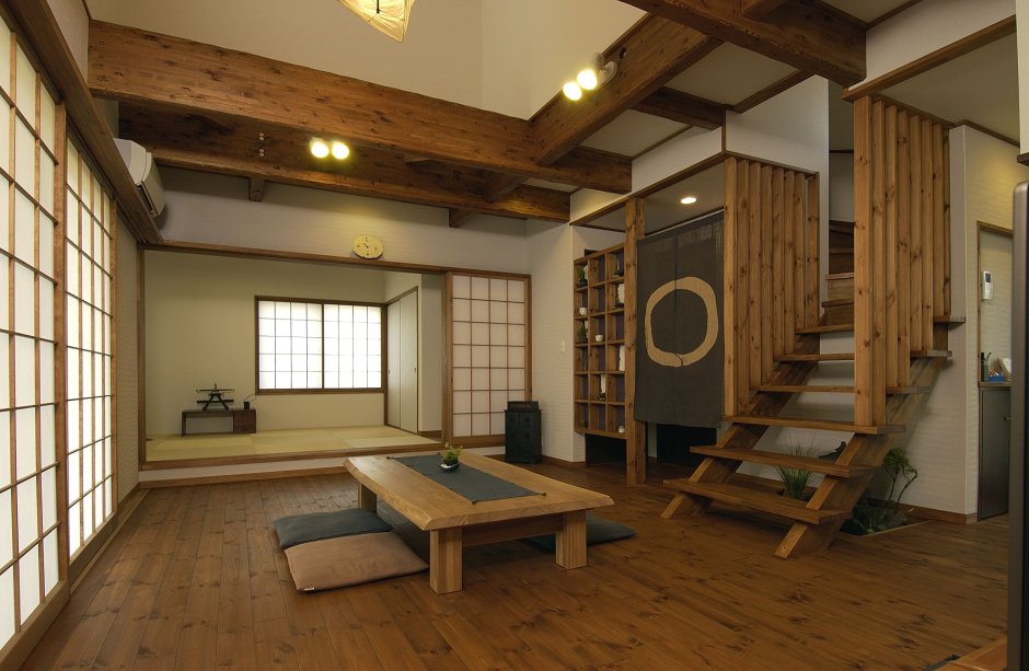 Японский домик внутри