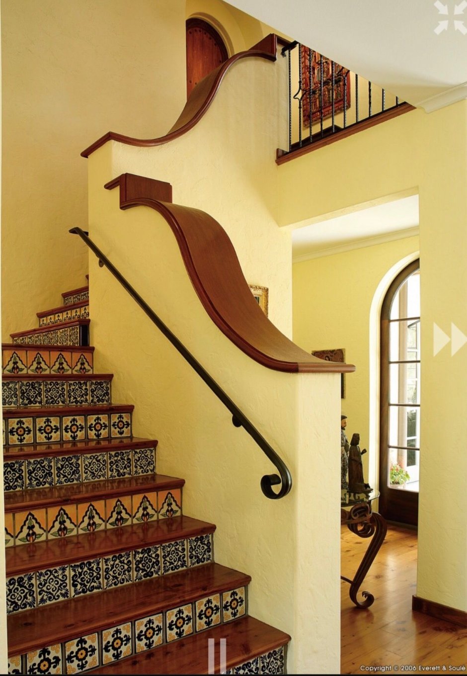 Лестница в стиле этно