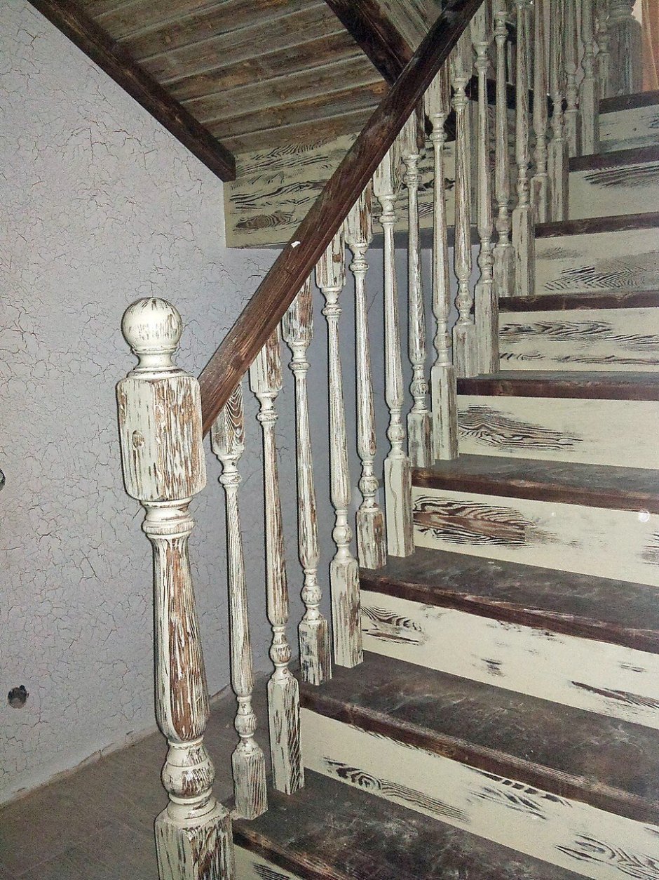 Лестница в стиле Прованс