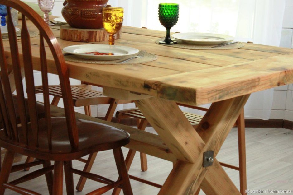 Деревянный стол на кухню