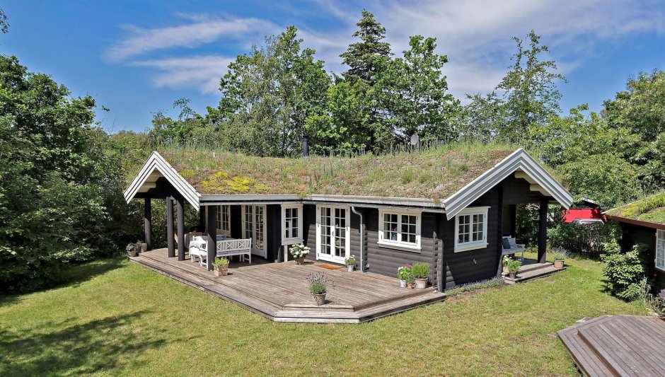 Норвежский дом с террасой