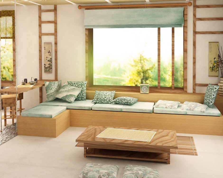 Одноместная спальная в японском стиле