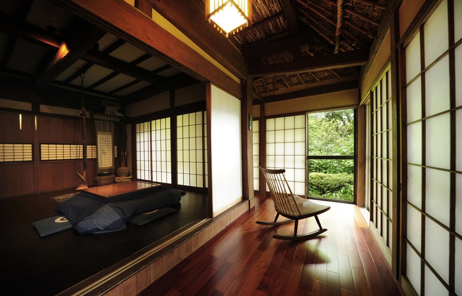 Традиционный дом в Японии Минка