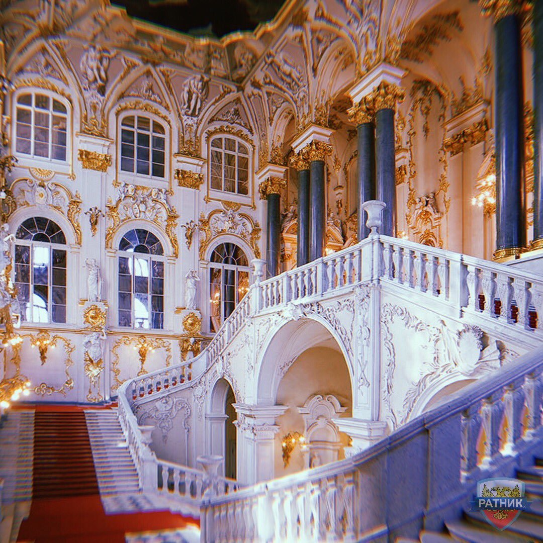 20. Иорданская лестница зимнего дворца – Растрелли