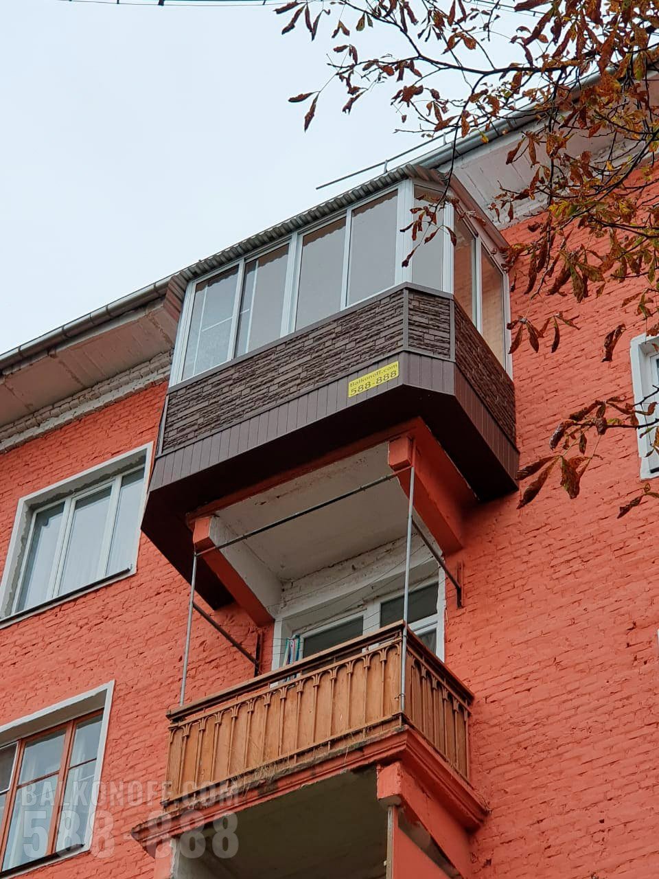 балкон снаружи фото цвета