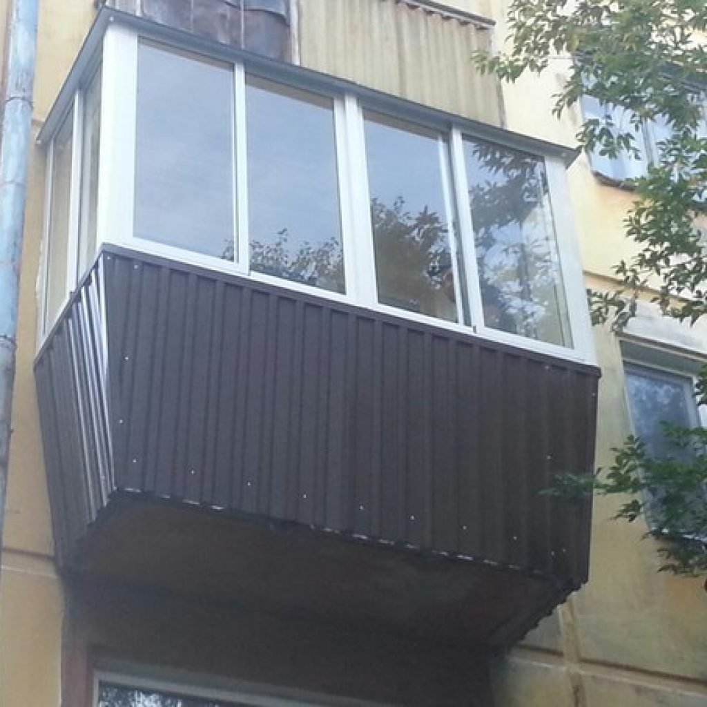 Балкон с выносом снаружи
