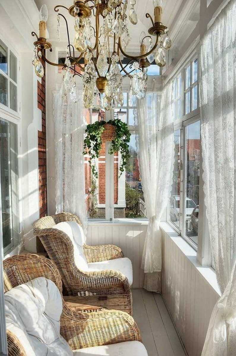 Балкон в винтажном стиле