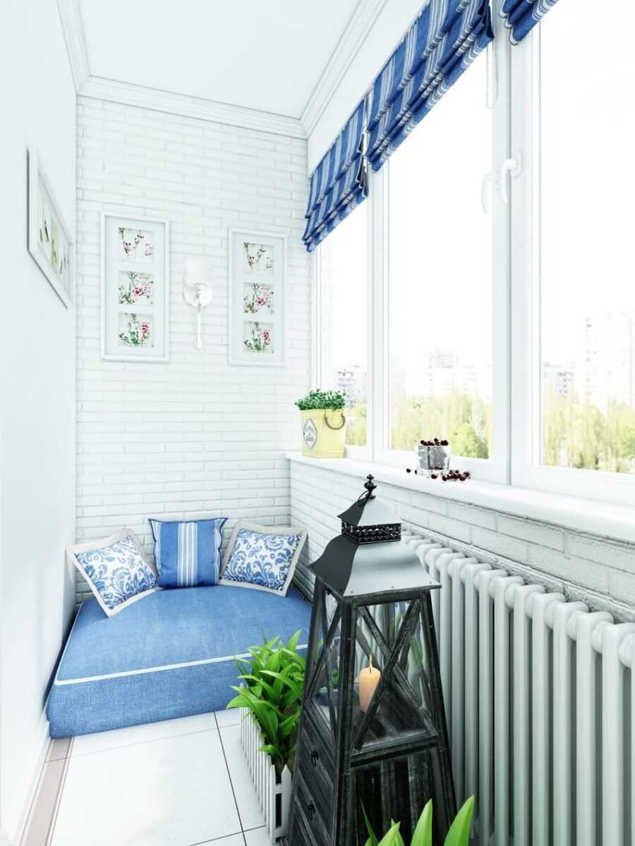 Интерьер балкона в стиле шебби Шик