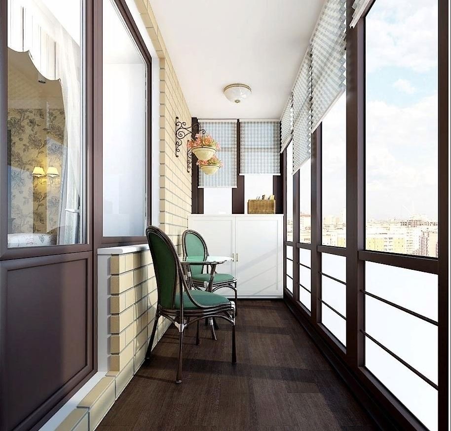 Подвесные кресла на балконе интерьер