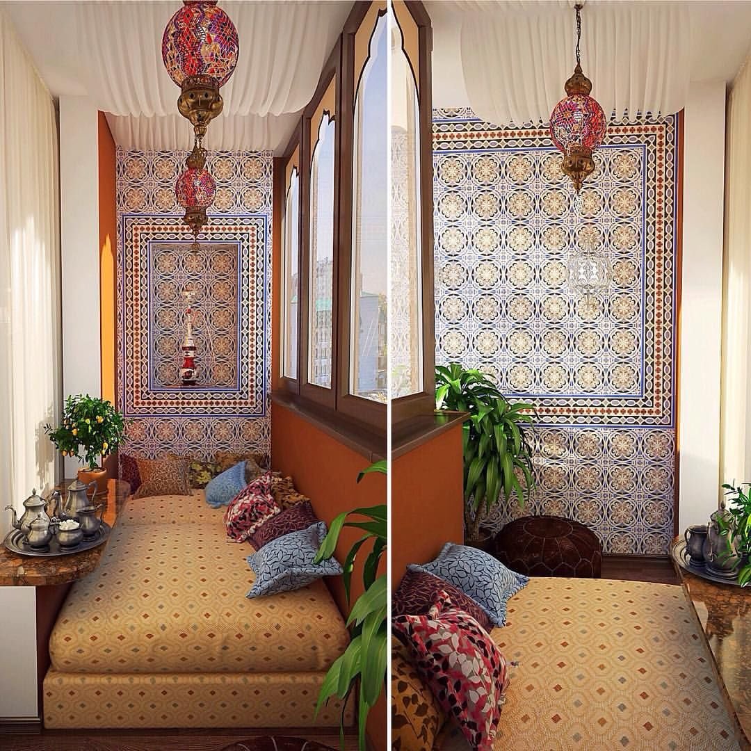Закрытая веранда стиль Марокко
