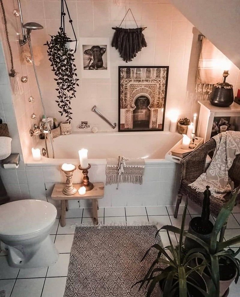 Ванная комната в стиле бохо