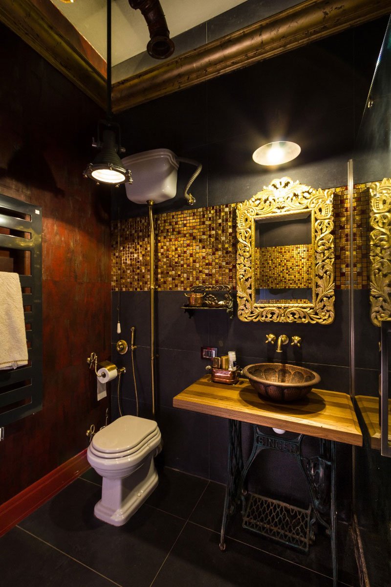 Ванная комната в стиле стимпанк