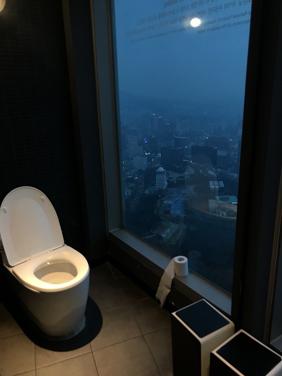 Туалет с панорамным видом