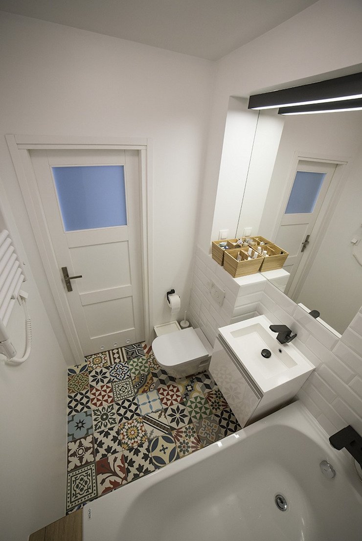 ванная комната в скандинавском стиле 4 метра