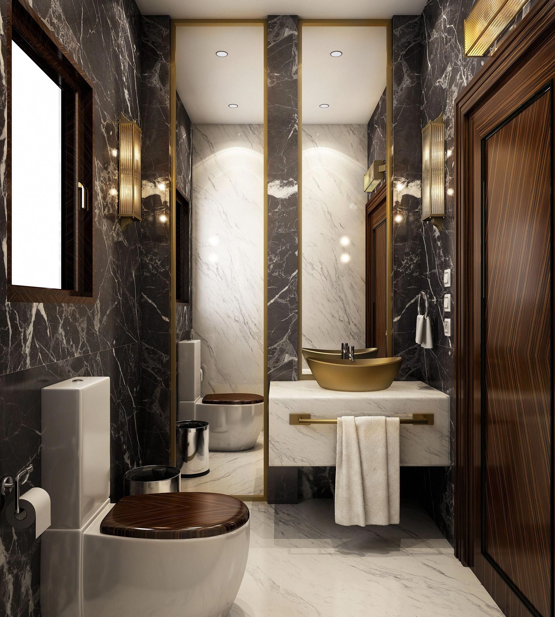 Ванная комната в стиле арт деко фото в интерьере