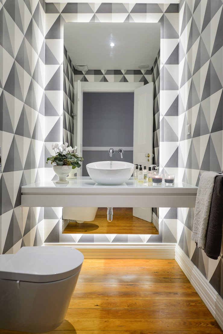 Треугольная ванная дизайн