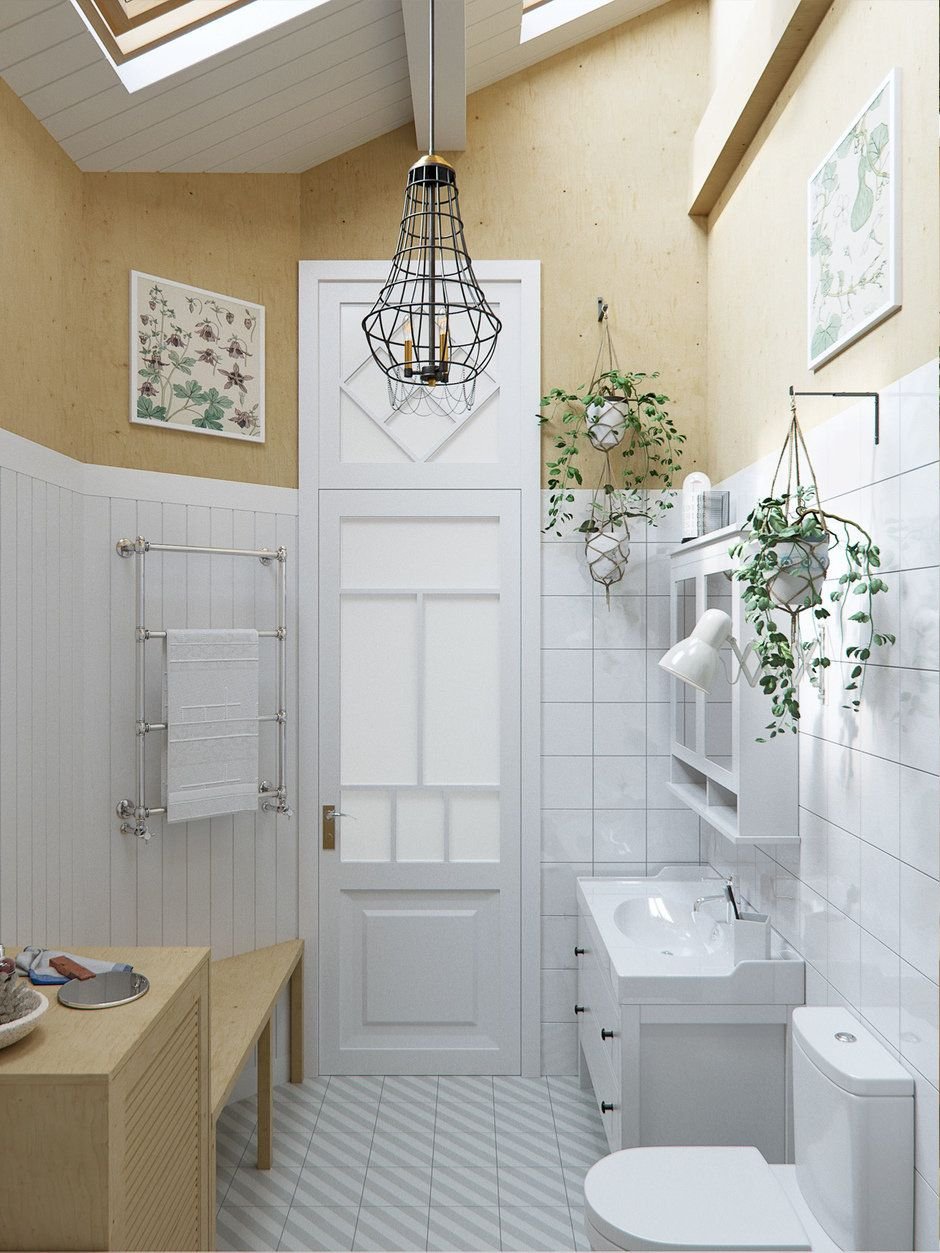 Туалет в скандинавском стиле