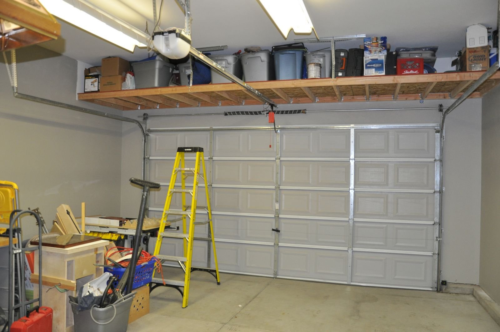 размер полок в гараже оптимальный