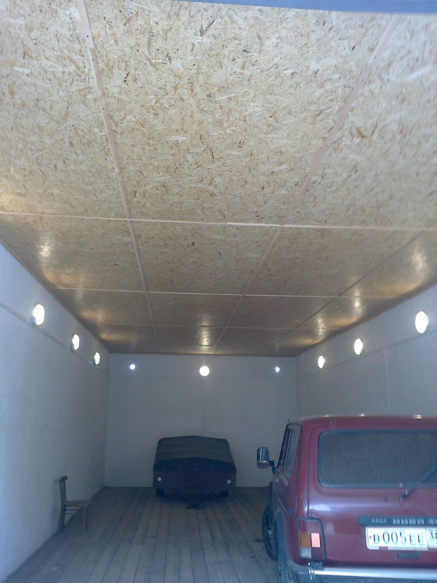 Красивый потолок в гараже
