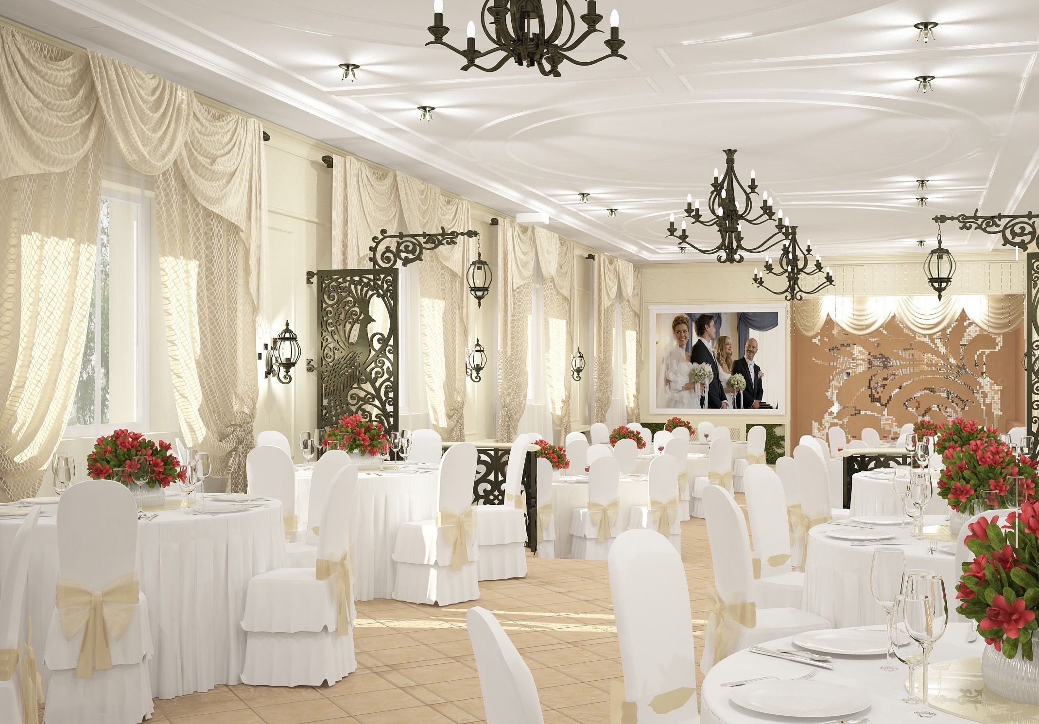 банкетный зал ресторана для свадьбы