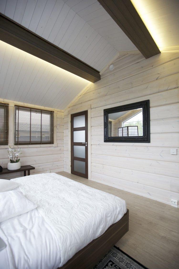 Спальня из имитации бруса