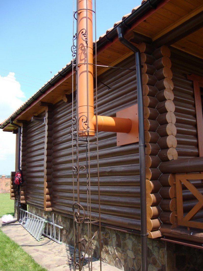 Вентиляционная труба в деревянном доме