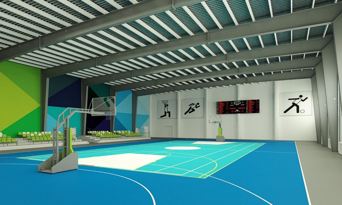 Современный спортзал в школе фото дизайн интерьера