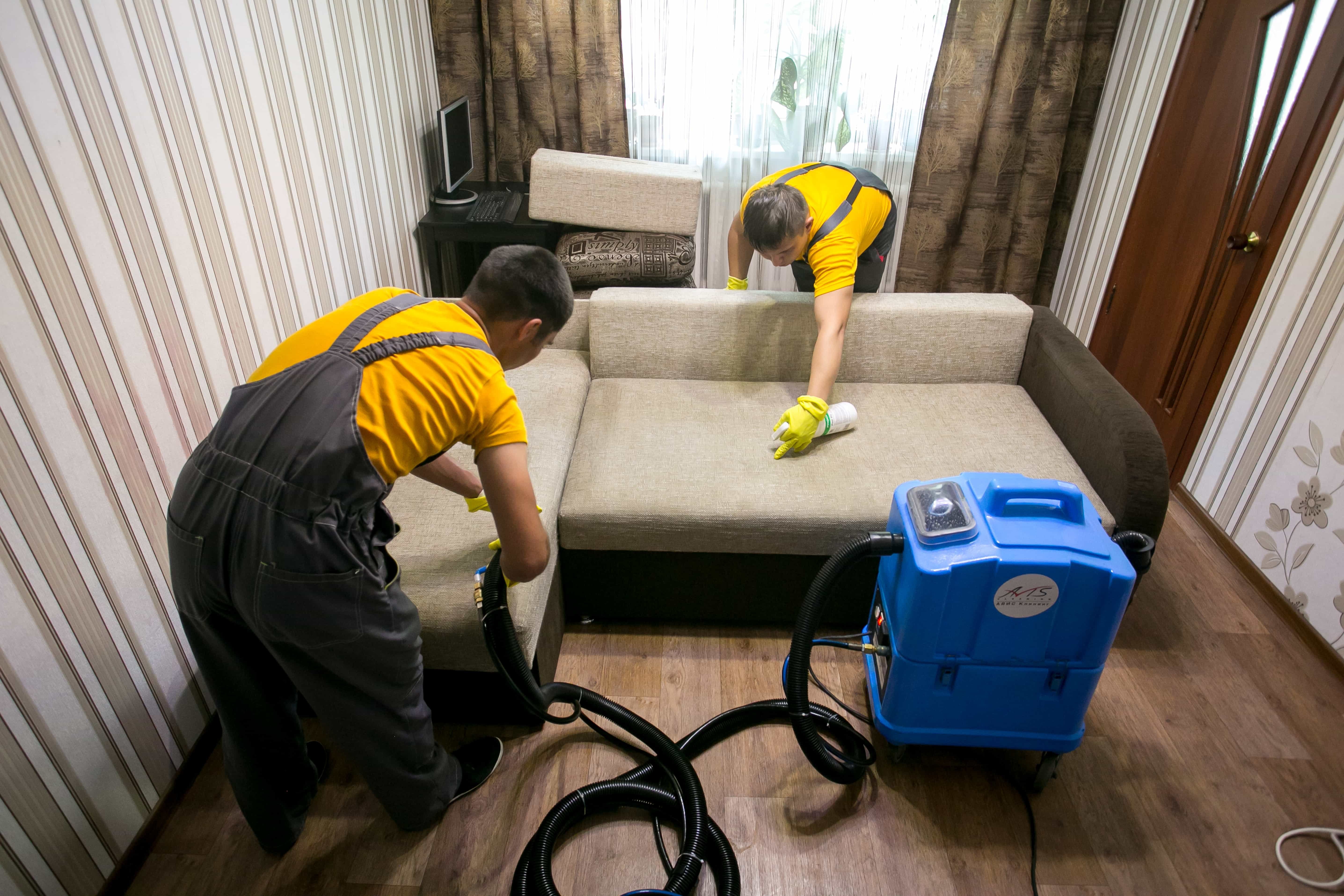 чистка и ремонт диванов на дому