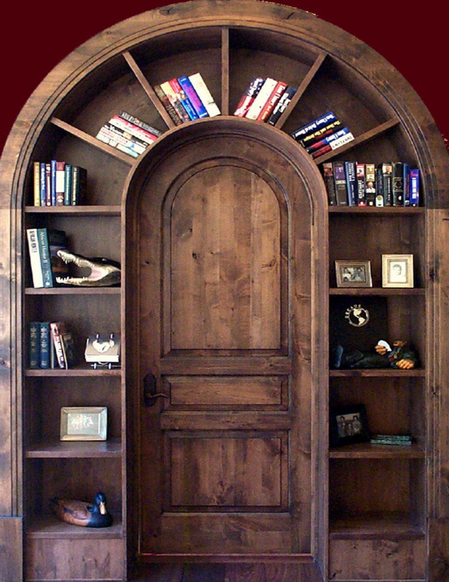 Дверь с книжными полками